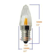 Load image into Gallery viewer, QLEE E12 Led Crystal Chandelier Bulb 1.8w K5 Crystal Candelabra Base Soft Warm White Light 2700k -3000k 150lm Replacement Incandescent Lamp 15w Equivalent