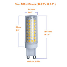 Load image into Gallery viewer, QLEE 5W Dimmable G9 LED Bulb Warm White 40W 50W 60W Halogen Replacement Light 500lm  G9 Bi-Pin Base For Wall Sconce Ceiling Fixture Chandelier Home Lighting