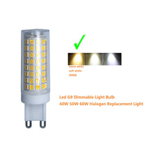 Load image into Gallery viewer, QLEE 5W Dimmable G9 LED Bulb Warm White 40W 50W 60W Halogen Replacement Light 500lm  G9 Bi-Pin Base For Wall Sconce Ceiling Fixture Chandelier Home Lighting