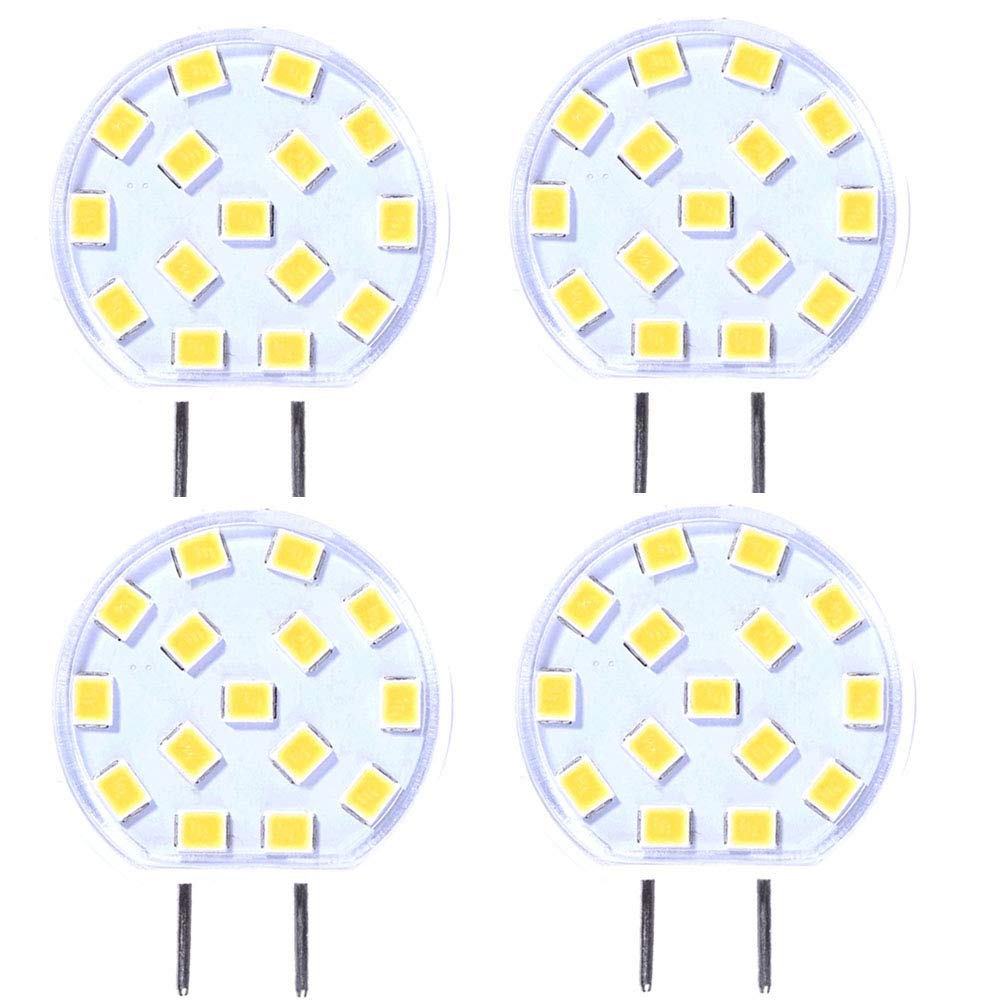 Dimmable G8 LED Bulb 2.5W 3000k Soft Warm White Puck Light Ceramic Sunflower Under Cabinet Under Counter Kitchen Microwave Oven Light 120v Halogen Racement Bulb 20w