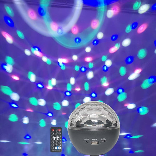 Galaxy Disco Projector Night Light with Music Speaker Remote Control Rotating Stage Light for Party Celebration Home Decor Starry Projector