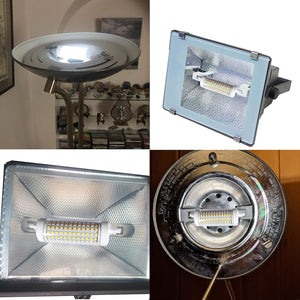 Led R7s 118mm 20w 3000k Dimmable Light Double Ended 2500lm Equivalent 200w Halogen Tungsten Light Floodlight Garage Landscape Lighting X2