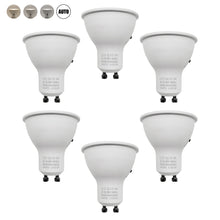 Load image into Gallery viewer, Gu10 Led Bulbs Spotlight 3cct Selectable 50w Equivalent Non-dimmable Reflector 60°  Beam Angle 2-pin Base 5w 600lm Led Recessed Track Lighting, 6 Pack