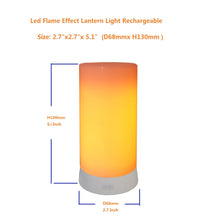 Load image into Gallery viewer, Led Flame Effect Light USB Rechargeable Flameless Candle 4 Modes Remoted Flameless for  Halloween Christmas Party Bar Decor Birthday Gift