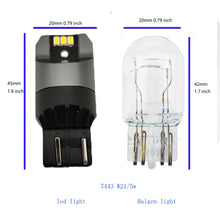 Load image into Gallery viewer, 7443 Led Bulb White/Red 7440 7443r T20 Led Brake Light Super Bright Back Up Reverse Lights 12v-24v 7444 W21/5w W21w Replacement Car Tail 7440a Wy20w