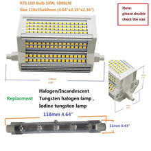 Load image into Gallery viewer, R7S LED Bulb 50W Warm Light Dimmable 3000k Double Ended J118 5000LM Equivalent 500W Halogen Floor Standing Lamp