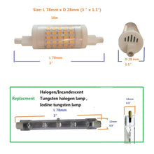 Load image into Gallery viewer, R7s Led 78mm Dimmable Bulb 3 Inch J 78 10W 120v 1000lm FloodLight Floor Standing Light J Type Led Bulb Replacement Tungsten Halogen 80w 100w Spotlight Soft Light