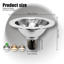Load image into Gallery viewer, AR70 LED Bulb 3W BA15D B15 Bayonet SBC Fitting/Cap 12V AC/DC 6000K Cool White Daylight Non-Dimmable Replacement 30W Halogen Spotlight Reflector Tracking Light  2 Pack
