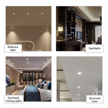 Load image into Gallery viewer, Recessed MR16 GU10 LED Bulbs 3CCT Selectable 50W Equivalent Narrow Beam Switchable Plug In Reflector for Tracklight Display Case Accent Landscape Lighting, 6 Pack