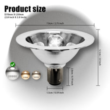Load image into Gallery viewer, 3w Ac/dc 12v Ba15d Double Contact Bayonet Base Reflector Led Bulb 4000k Neutral White Tracking Light Floodlight For Home Household Commercial Lighting Spotlight 2pcs Pack