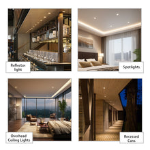 Load image into Gallery viewer, 5w Mr16 3cct Led Bulbs Selectable 50w Equivalent Non-dimmable 60° Narrow Spot Light Beam 6000k 4000k 3000k Gu10 Base For Spotlights Recessed Closet Track Lights, 6 Pack