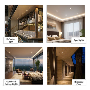 5w Mr16 3cct Led Bulbs Selectable 50w Equivalent Non-dimmable 60° Narrow Spot Light Beam 6000k 4000k 3000k Gu10 Base For Spotlights Recessed Closet Track Lights, 6 Pack