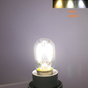 Led Filament Light 1.5w E17 Base Microwave Bulb Daylight 20w Equivalent Incandescent Lamps for Refrigerator Oven Candelabra Lava Desk Light