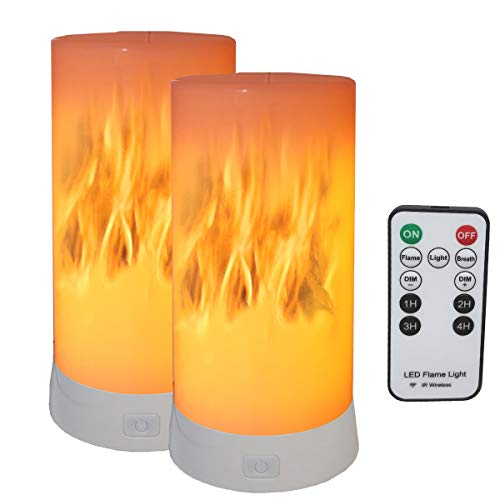 Led Flame Effect Lantern Light Usb Rechargeable Flameless Candle 4 Modes Remoted Flickering Flame Effect Mood Light Flameless For Holdiday Halloween Christmas Party Bar Decor Birthday Gift