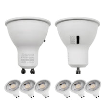 Load image into Gallery viewer, 5w Mr16 3cct Led Bulbs Selectable 50w Equivalent Non-dimmable 60° Narrow Spot Light Beam 6000k 4000k 3000k Gu10 Base For Spotlights Recessed Closet Track Lights, 6 Pack