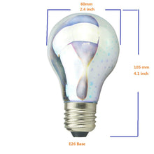 Load image into Gallery viewer, Led 3D Star Filament Retro Bulb 4w Edison Light Fireworks Effect Holiday Decoration Bar Glass Cosmic Events Wedding Bulb 120v E26 Base