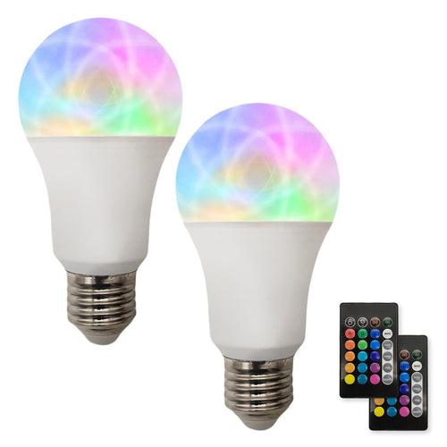 Led Nebula Cloud Bulb sky projector for bedroom Ceiling Sleep Light A60 Relax E27 Rgbw 6w 16 Color Fancy mood lighting For Christmas Party Decoration Remote Hue Light 2 PCS