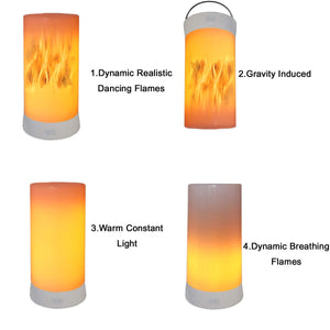 Led Flame Effect Lantern Light Usb Rechargeable Flameless Candle 4 Modes Remoted Flickering Flame Effect Mood Light Flameless For Holdiday Halloween Christmas Party Bar Decor Birthday Gift