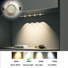 Load image into Gallery viewer, Eyeball Dimmable 3 Way LED Light Downlight 3 Inch Gimbal Led Recessed Light 6w 4000k Temperature Rotatable Led Retrofit Downlight Gimbal for Ceiling with Housing Clips (6 Pack)
