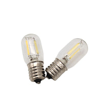 Load image into Gallery viewer, Led Filament Light 1.5w E17 Base Microwave Bulb Daylight 20w Equivalent Incandescent Lamps for Refrigerator Oven Candelabra Lava Desk Light