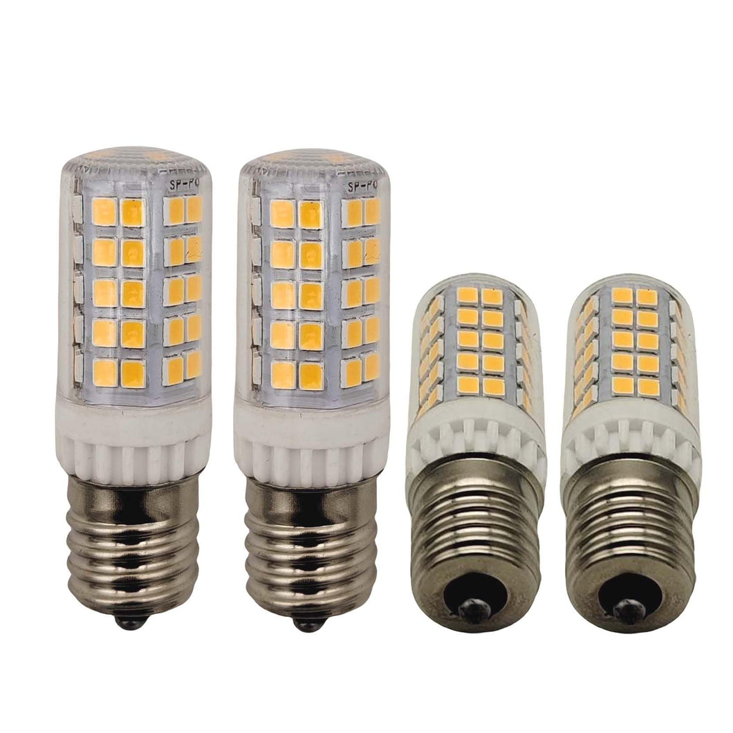 E17 Led Bulb Microwave Oven Light Equivalent 60w Incandescent Warm White Candelabra Bulb Dryer Range Hood Refrigerator Lighting 4 Pack