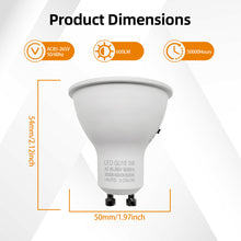 Load image into Gallery viewer, Recessed MR16 GU10 LED Bulbs 3CCT Selectable 50W Equivalent Narrow Beam Switchable Plug In Reflector for Tracklight Display Case Accent Landscape Lighting, 6 Pack