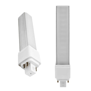 9w Gx24q 4-Pin Vertical LED Light Bulb PL-C Retrofit Equivalent CFL 18w G24q-2 G24q-3 990 Lumen 314° Free Rotable Flicker Free Recessed G24q Base Green Bulb Warm White Light 3000k 2 Pack