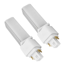 Load image into Gallery viewer, Gx24q 4 Pin LED Light Bulb PL-C Retrofit Replacement Compact Fluorescent Light Bulb 13W G24q-2 Gx24q-3 660 Lm 314° Free Rotate Horizontal Recessed G24q Green Bulb Warm White Light 2 Pack