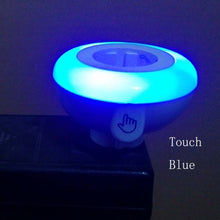 Load image into Gallery viewer, LED Touch Lights White Blue Green Change Eu Plug 85-230v Powered Mood Light Touch Stick on Night Light for Passage Corridor Bedroom Light Eu Socket Inside