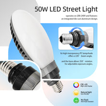 Load image into Gallery viewer, Led Garage Light Bulb 5700k Daylight E27/e40 Screw In Fanless Bulb Angle 350 Degree Adjustable Extra Bright Shop Light Bulbs For Parking Garage Attic Loft Shed Indoor Outdoor Lighting