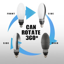 Load image into Gallery viewer, 50w Led Street Light Bulb E27 Medium Base Warehouse Light 5700k Daylight White Outdoor Indoor Garage Factory High Bay Barn Floor Standing Reading Light 350 Degree Rotable 5500 Lm 500w Equivalent,Adjustable 50W