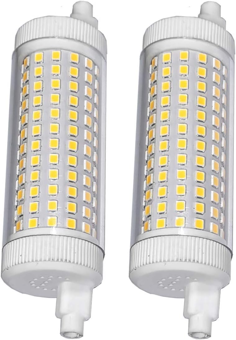 Led R7s 118mm 20w 3000k Dimmable Light Double Ended 2500lm Equivalent 200w Halogen Tungsten Light Floodlight Garage Landscape Lighting X2