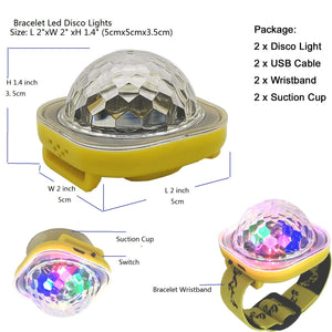 Bracelet Led Disco Lights 5 Modes Strobe Atmosphere Light In Car Home Room Decor Birthday Dance Wedding Club Pub Xmas Party Lights Kids