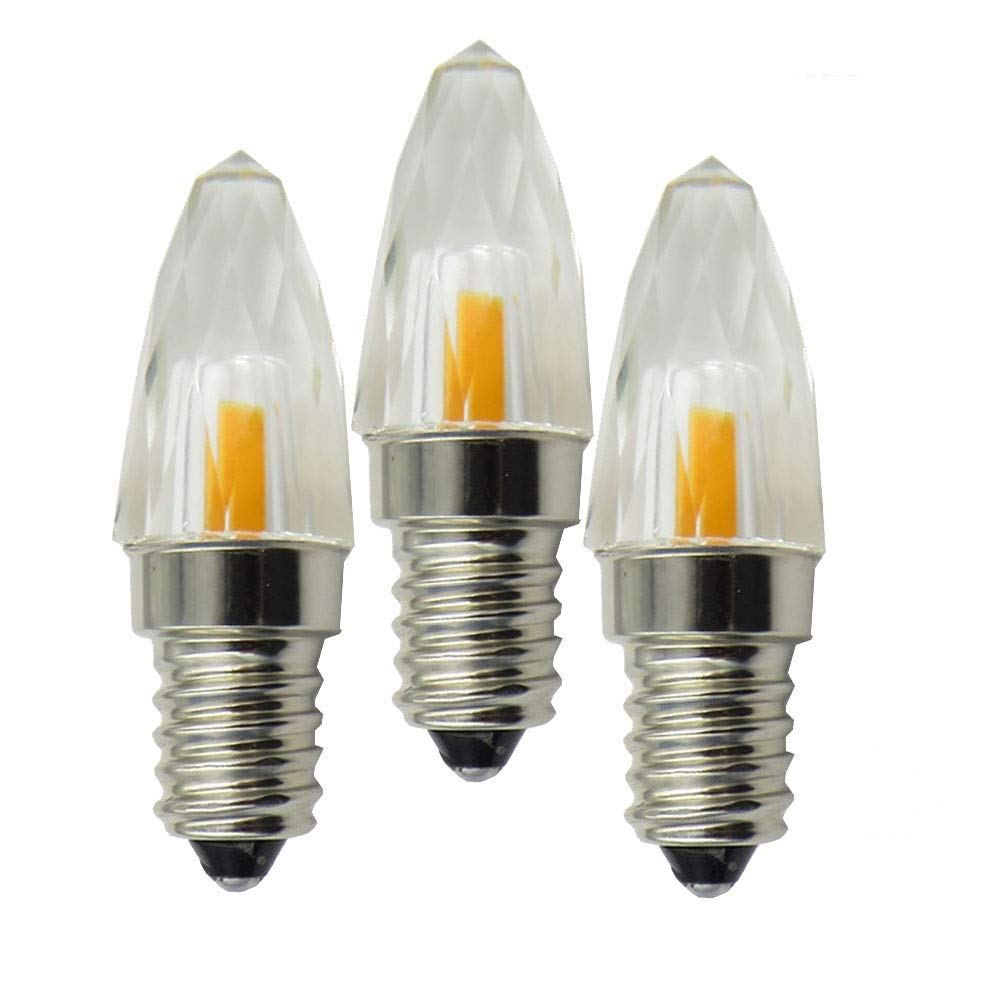 Led Diamond Light Crystal Chandelier Bulb E12 1.8w Candelabra Base Soft Warm White Lights 2700k -3000k 150lm Replacement Incandescent Lamp 15w Equivalent