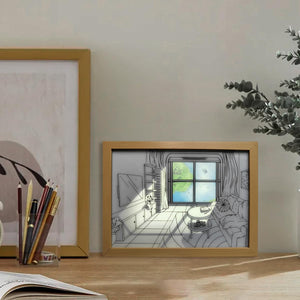 Led Light Up Painting Wall Art Frames 4d Pictures 3 Mode Decor Light Gift Glowing Photo Lighted Wall Art for Home Bedroom 3d led decorative paintings