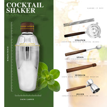 Load image into Gallery viewer, 6 PCS Bar Tool Set Kitchen Stainless Steel Bartender Kit with Muddler,Double Jigger,shaker,Spoon,Strainer Whisky Drink Mixing Essentials for Home Bar Party Celebration Hotel Tenders Set