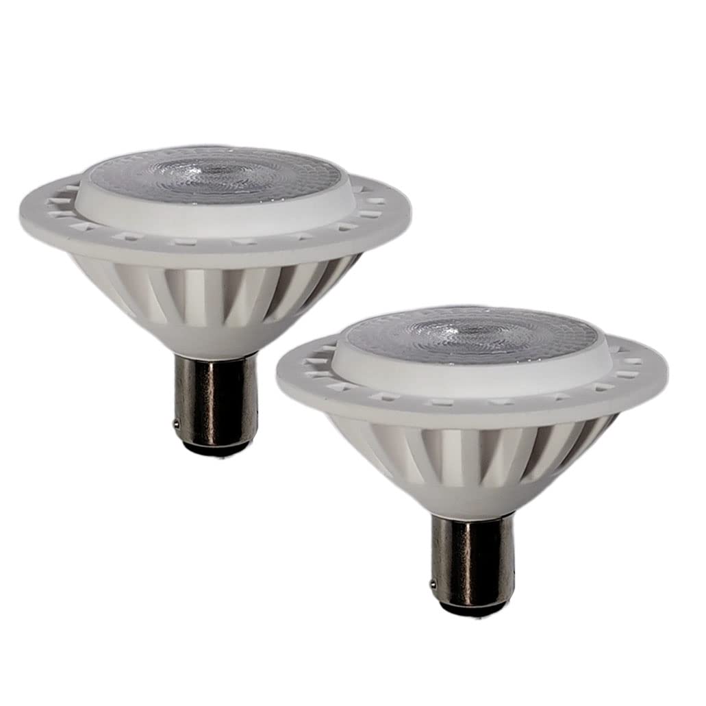 LED Ar70 Ba15d Spotlight 7w Ac Dc 12v Base 3000k Warm White Reflector Light Halogen 60w Replacement Bulbs Indoor Outdoor Home Office Tracklight 38°Beam