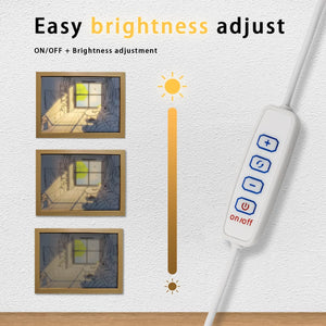 Led Light Up Painting Wall Art Frames 4d Pictures 3 Mode Decor Light Gift Glowing Photo Lighted Wall Art for Home Bedroom 3d led decorative paintings