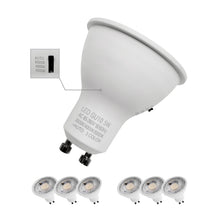 Load image into Gallery viewer, Mr16 Led Bulb 3cct Dimmable 50w Equivalent Narrow 60° Beam Selectable Color Temperature Gu10 Base For Recessed Track Lighting Display Vanity, 6 Pack