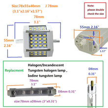 Load image into Gallery viewer, R7s Led 78mm Dimmable 3&quot; 120v 10W Tungsten Halogen Lamp Replacement Bulb Double Ended J Type Spotlight Desktop Floodlight