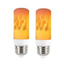 Load image into Gallery viewer, Led Flame Effect Light Bulb 3w Flickering Fire Light Bulbs with Upside Down Effect Yellow Flame Bulb E26 for Christmas Holiday Party Restaurant Outdoor Home Decor