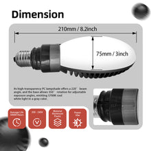 Load image into Gallery viewer, Super Bright 50w Led Garage Light Bulb 5000k - 5700k Daylight 350 Degreen Adjustable 2 Style E27/e40 Screw-In Fanless Design For Parking Lot Warehouse Backyard Street Gas station lighting