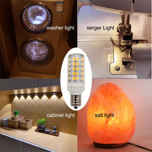 Load image into Gallery viewer, Led E12 Candelabra Bulb 5w 600lm Salt Rock Lamp Appliance Refrigerator Light Replacement 60 Watt  T2 Halogen 120v 4 Pack