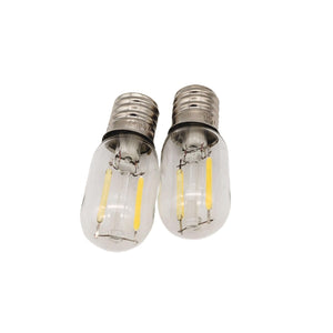 Led Filament Light 1.5w E17 Base Microwave Bulb Daylight 20w Equivalent Incandescent Lamps for Refrigerator Oven Candelabra Lava Desk Light