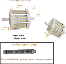 Load image into Gallery viewer, R7S LED Bulb 78mm 3.1&quot; Dimmable 10W Daylight AC 120V 1000LM Double Ended J78 LED Floodlight for 75w 100W Halogen Replacement Lamp