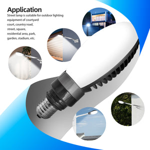 Led Garage Light Bulb 5700k Daylight E27/e40 Screw In Fanless Bulb Angle 350 Degree Adjustable Extra Bright Shop Light Bulbs For Parking Garage Attic Loft Shed Indoor Outdoor Lighting