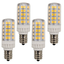 Load image into Gallery viewer, Led E12 Candelabra Bulb 5w 600lm Salt Rock Lamp Appliance Refrigerator Light Replacement 60 Watt  T2 Halogen 120v 4 Pack