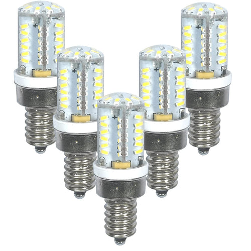 LED Appliance Light 2W E12 Candelabra Bulb 12V Warm White Chandelier Light Dryer Drum Garage Door Night Light Replacement 20W Halogen Bulb