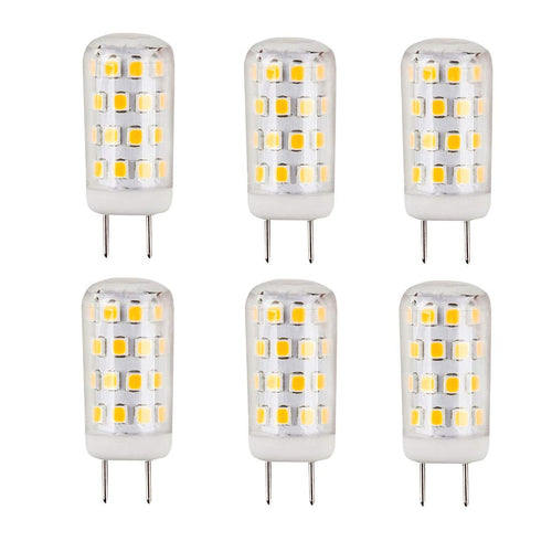3.5W LED G8 Bulbs Dimmable 3000k Warm White Puck Light 350lm Equivalent 35W Halogen Bulb Cabinet Under Counter Kitchen Lights Bi-Pin Microwave Oven Bulb
