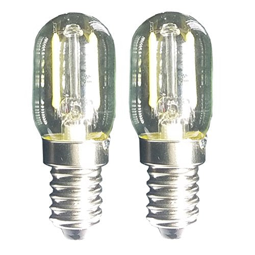 Led Filament Light 1.5w E17 Base Microwave Bulb Daylight 20w Equivalent Incandescent Lamps for Refrigerator Oven Candelabra Lava Desk Light